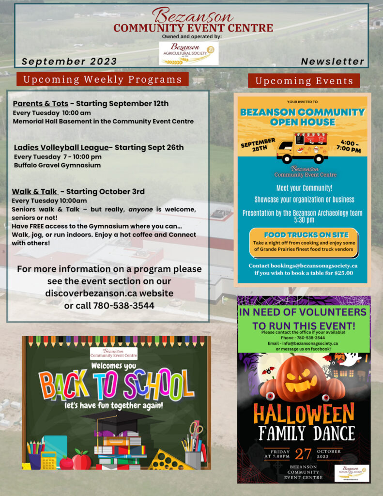 In The News The Official site of the Bezanson Community Event Centre Discover Bezanson