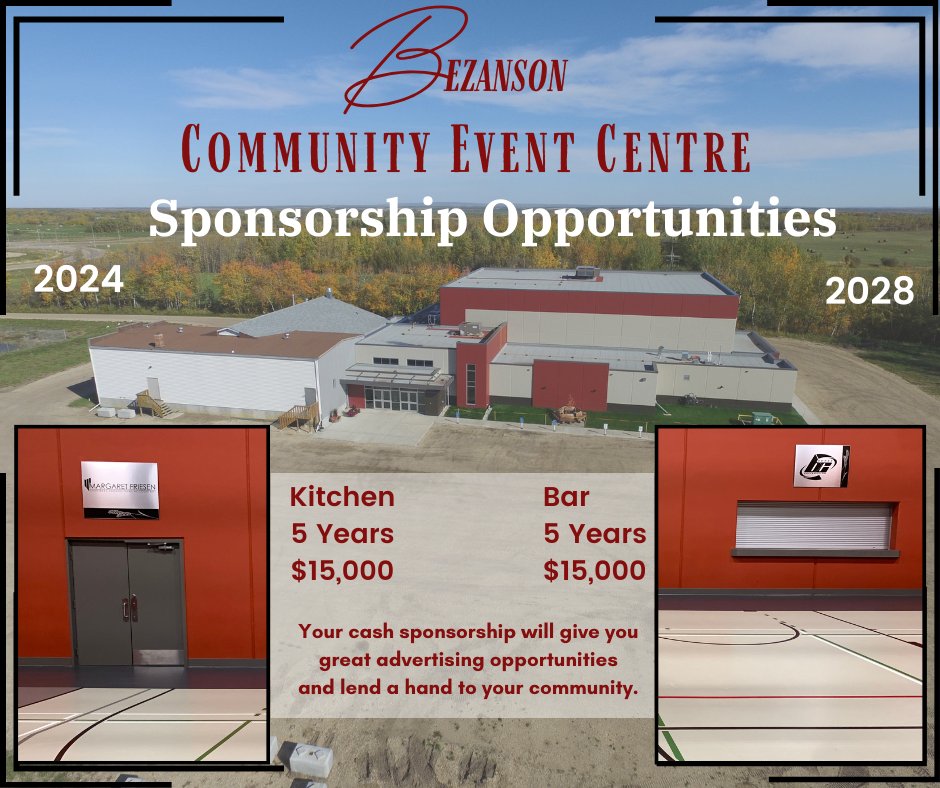 Sponsorship Opportunties The Official site of the Bezanson Community Event Centre